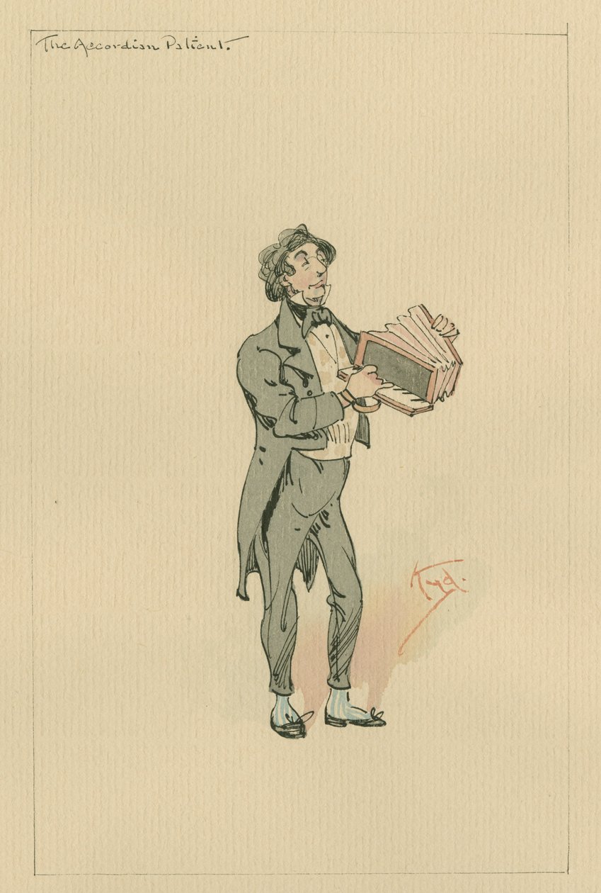 Der Akkordeon-Patient, ca. 1920er von Joseph Clayton Clarke