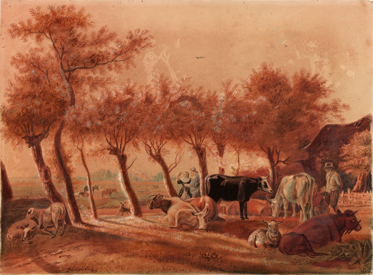 Pastorale Szene von Joseph Crawhall