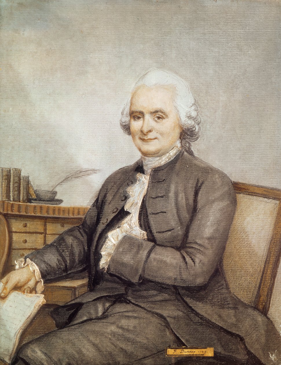 Porträt von Delille, 1769 von Joseph Ducreux