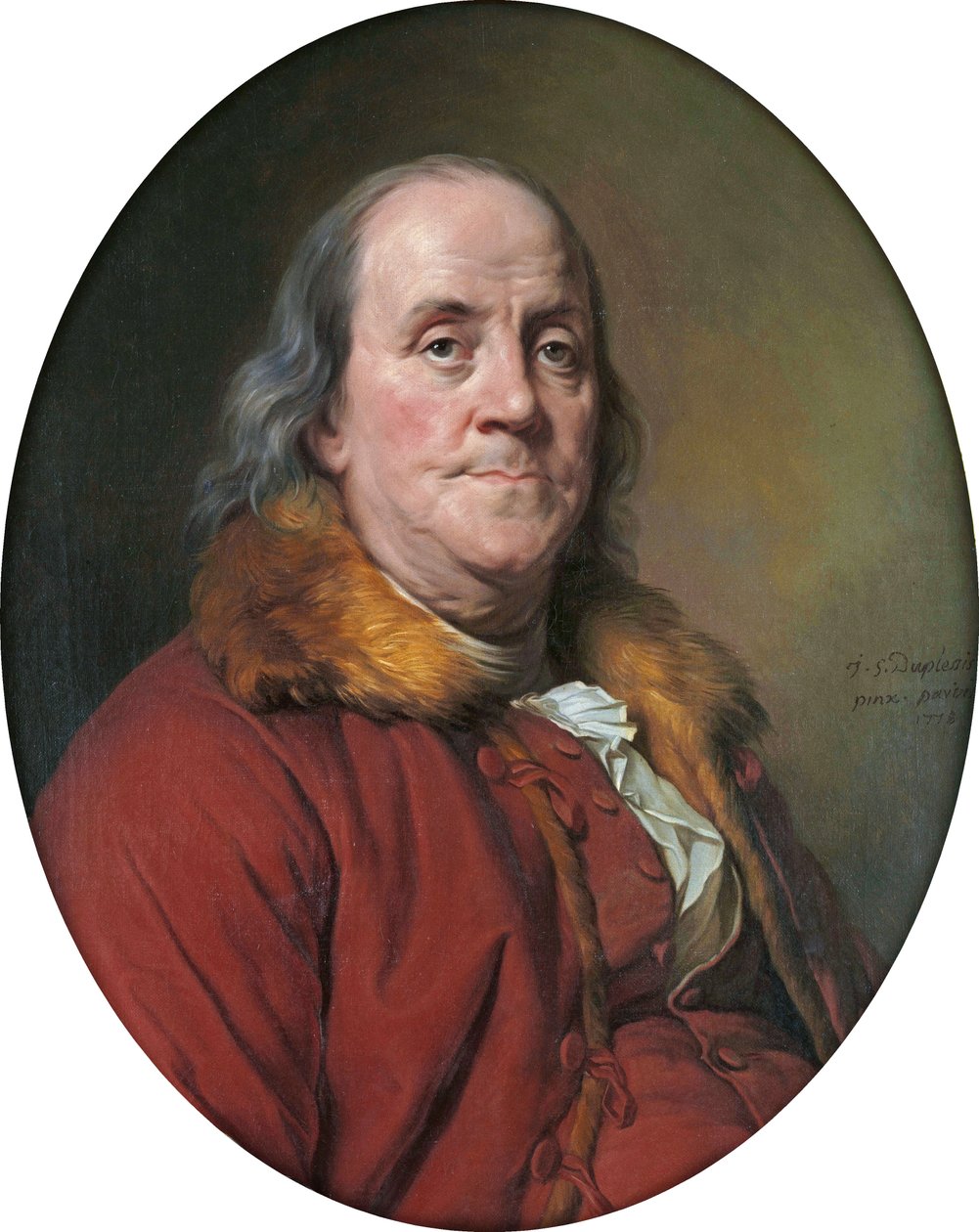 Porträt von Benjamin Franklin (1706-1790) von Joseph Siffred Duplessis