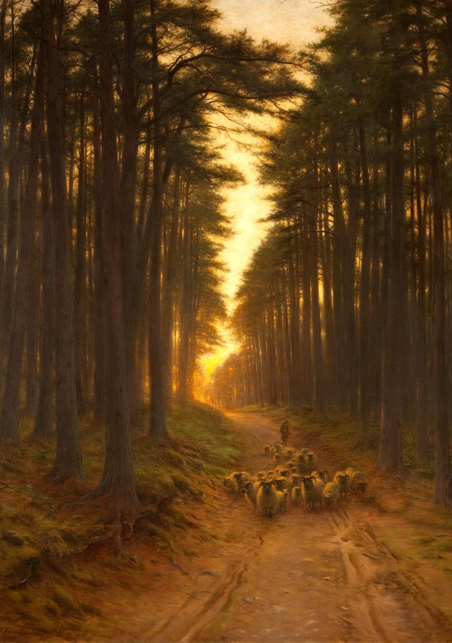 Nun kam der stille Abend, um 1905 von Joseph Farquharson