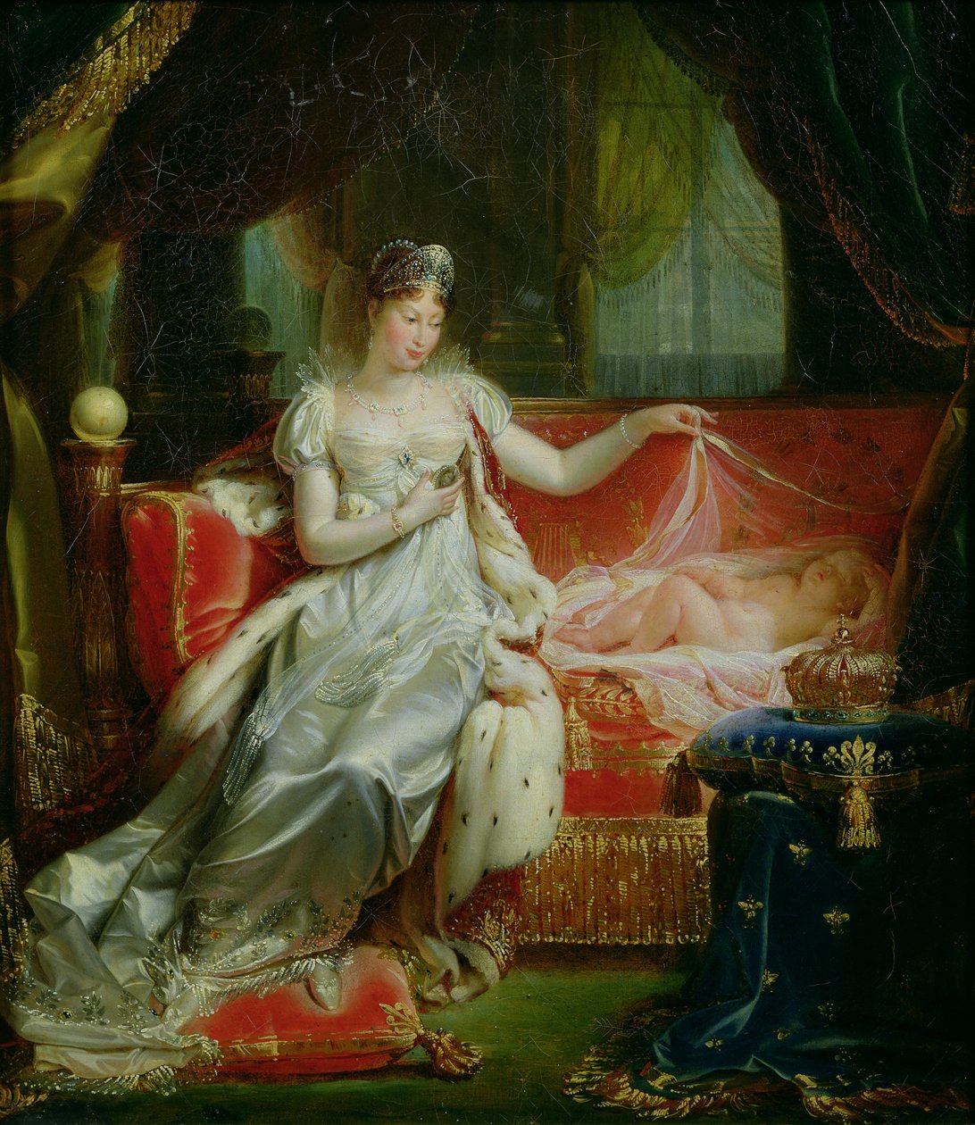 Kaiserin Marie-Louise (1791-1847) und der König von Rom, 1812 von Joseph Franque