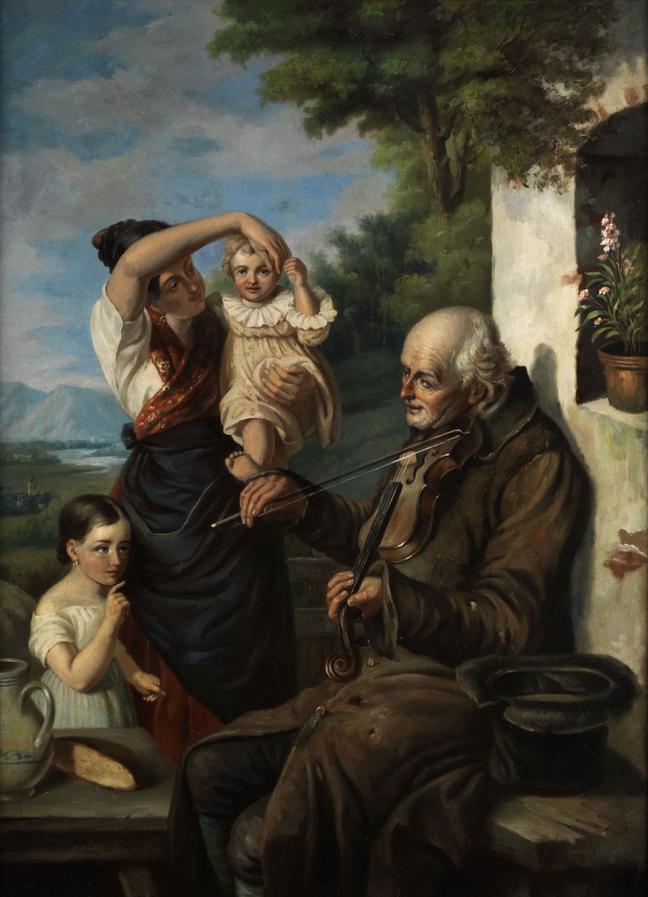 Alter Bettelmusikant von Joseph Haier