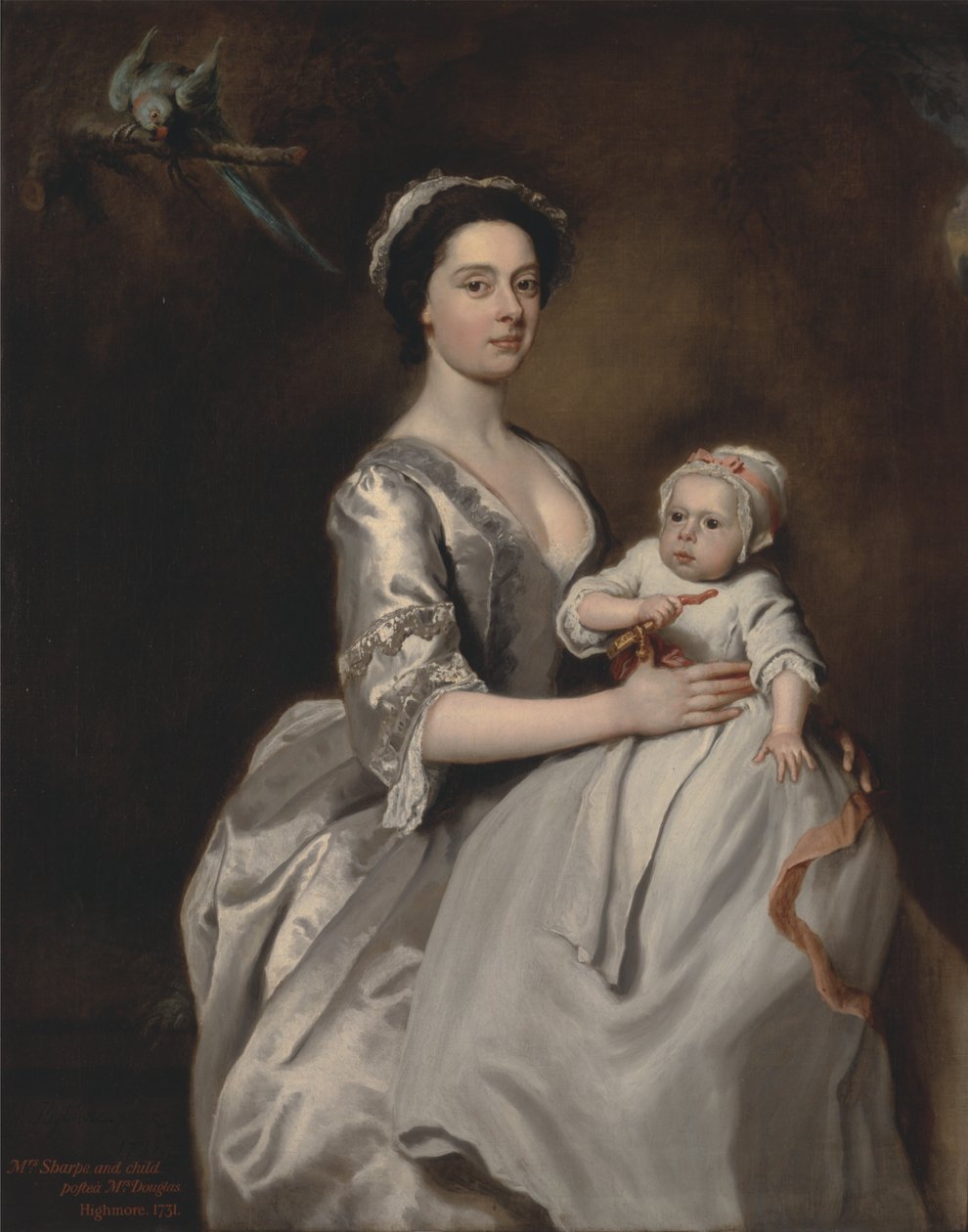 Mrs. Sharpe und ihr Kind von Joseph Highmore