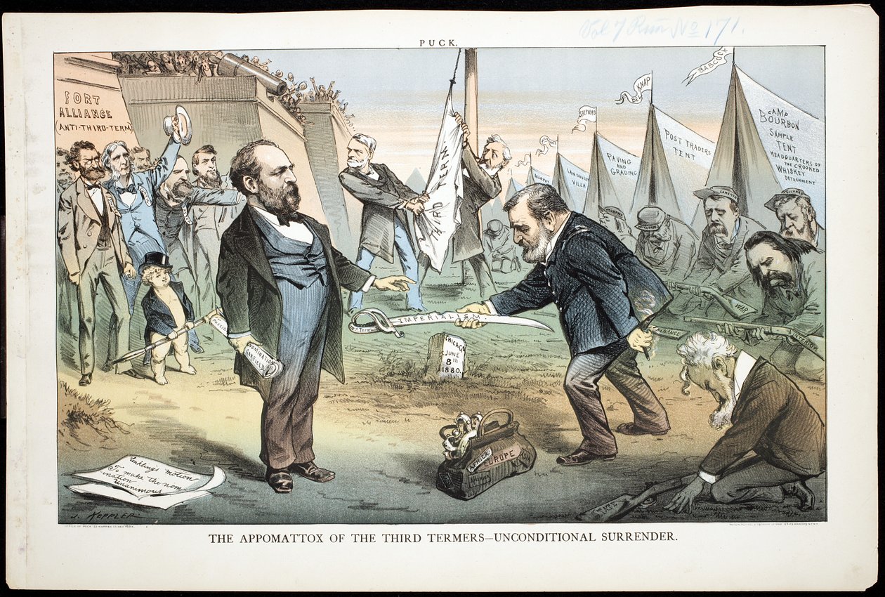 Die Appomattox der Dritten Amtszeit - Unbedingte Kapitulation, 1880 von Joseph Keppler