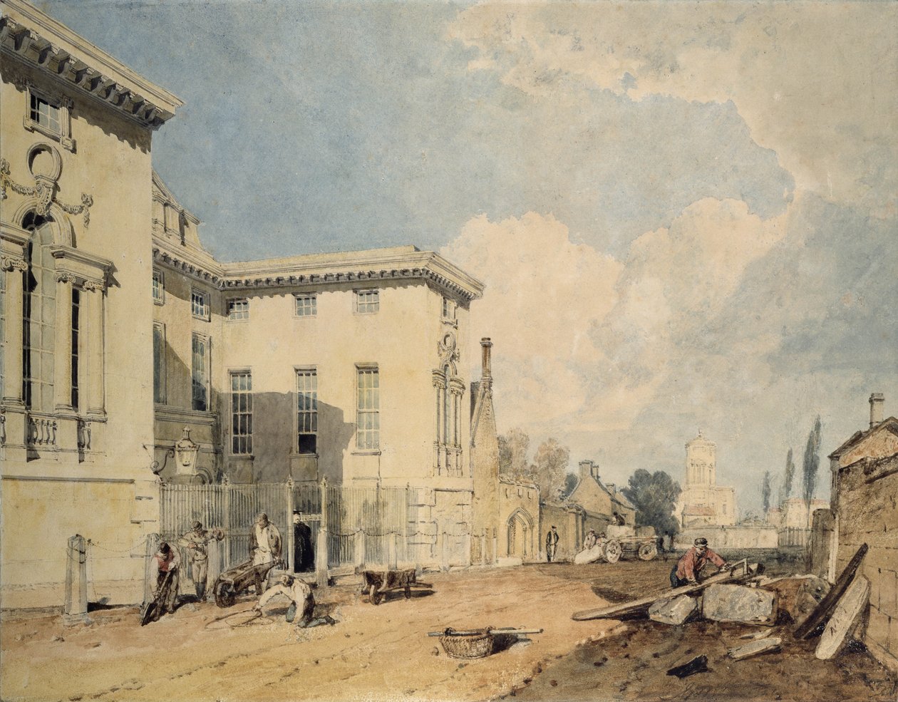 Eine Ansicht des Worcester College, 1803-04 von Joseph Mallord William Turner