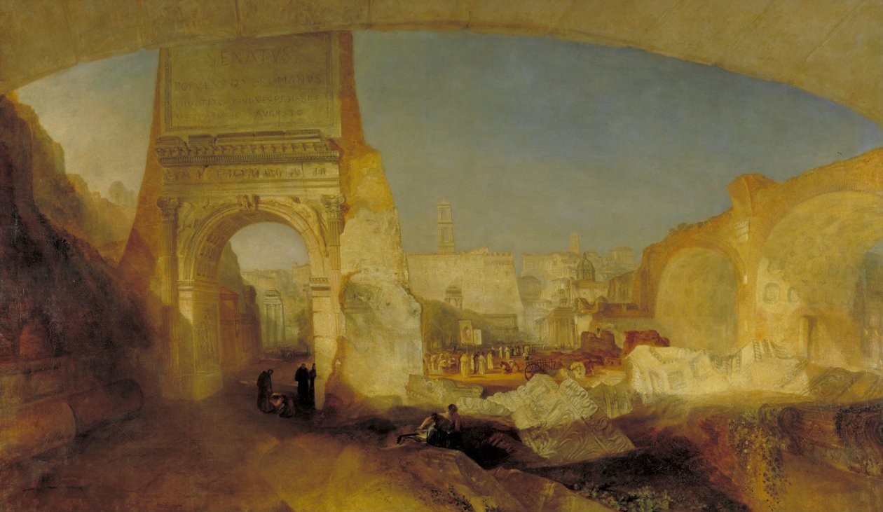 Forum Romanum, für Mr. Soanes Museum von Joseph Mallord William Turner