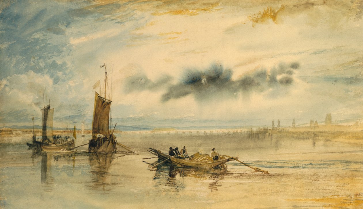 Mainz und Kastell, 1817 von Joseph Mallord William Turner