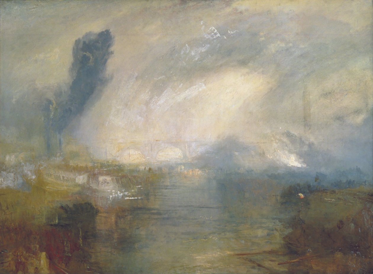 Die Themse oberhalb der Waterloo-Brücke von Joseph Mallord William Turner