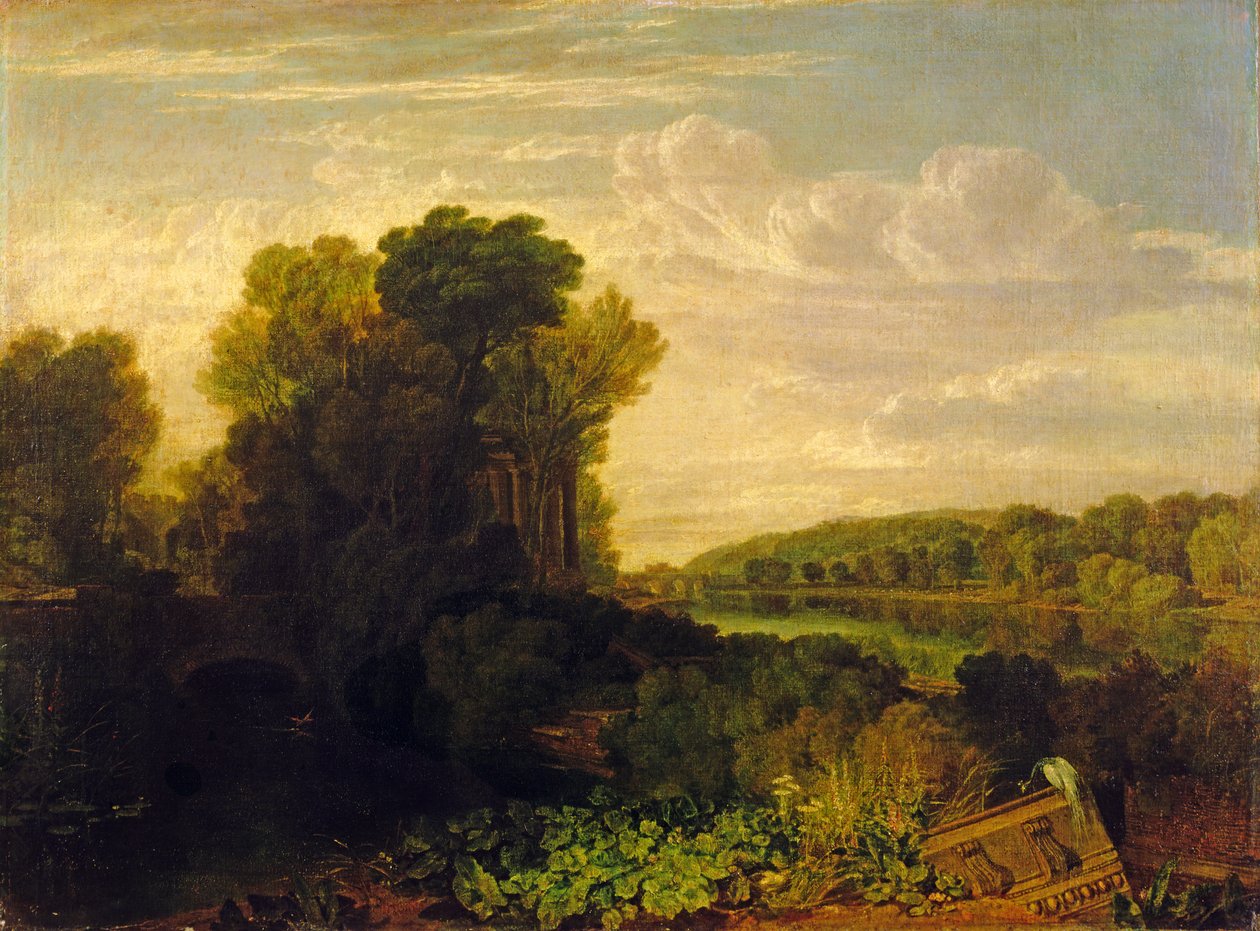Die Themse bei Weybridge, ca. 1807-10 von Joseph Mallord William Turner