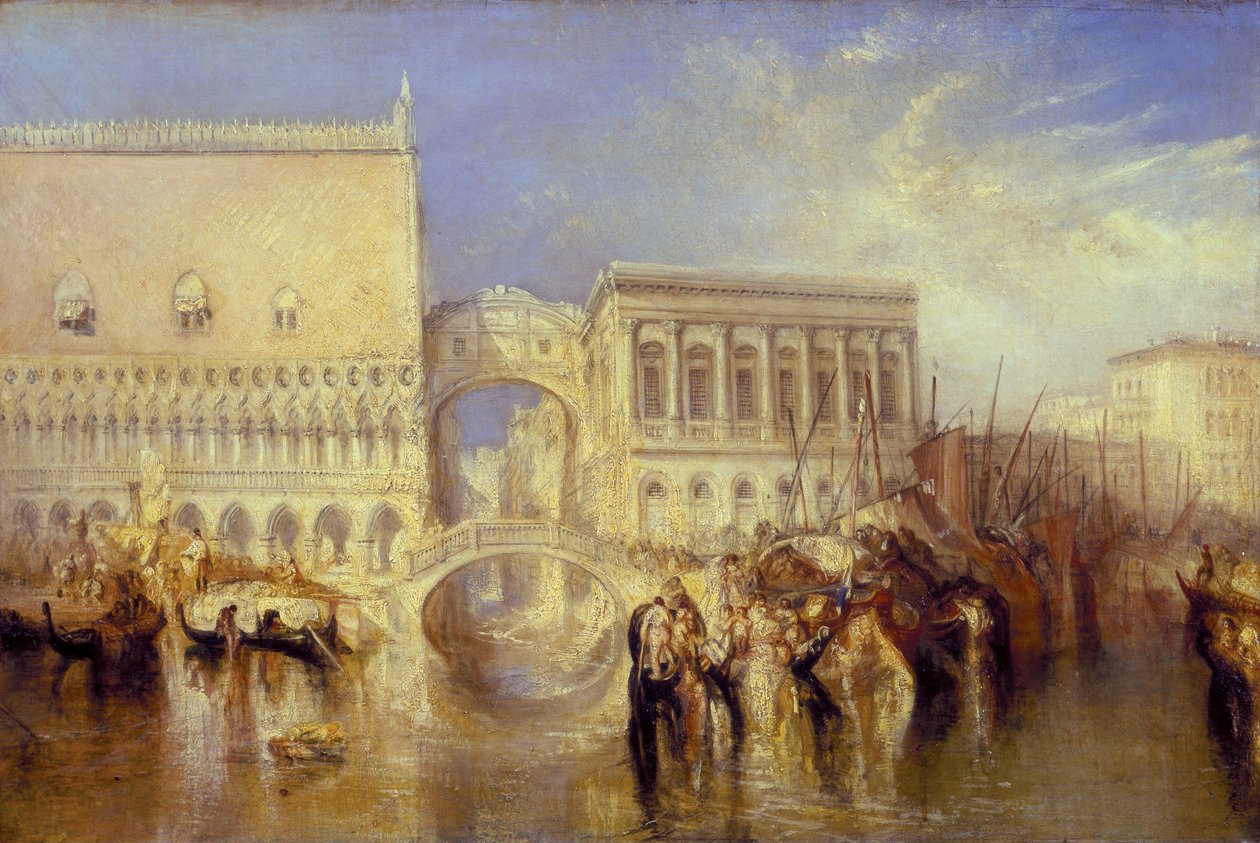 Venedig, die Seufzerbrücke von Joseph Mallord William Turner