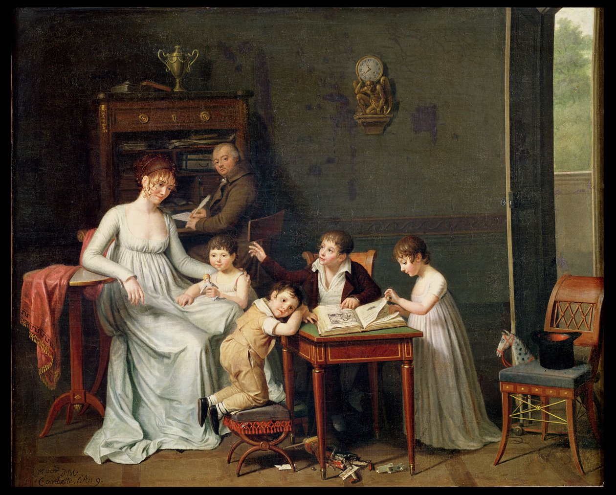 Porträt einer Familie, 1800-01 von Joseph Marcellin Combette