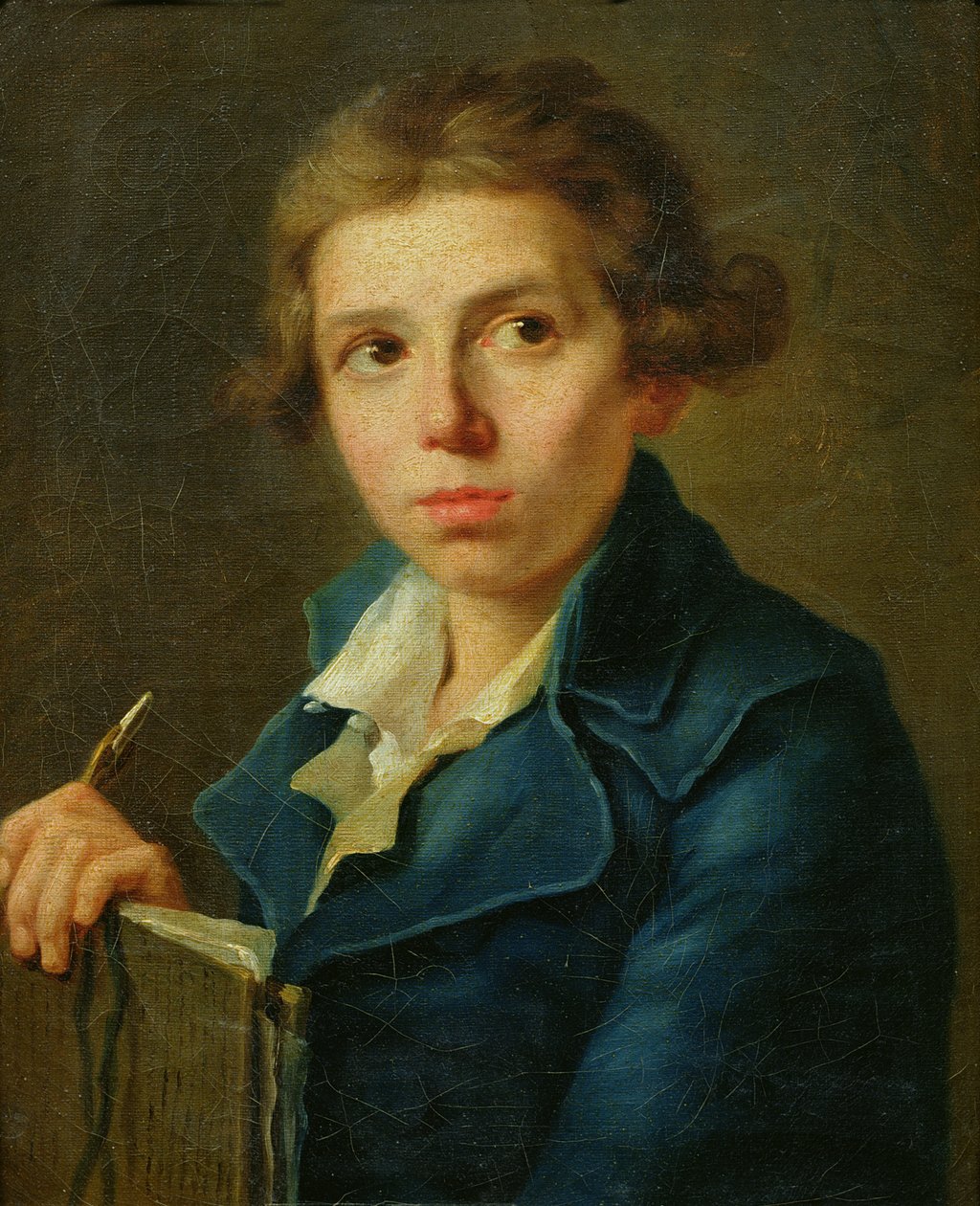 Porträt von Jacques-Louis David (1748-1825) als Jugendlicher von Joseph Marie, the Elder Vien