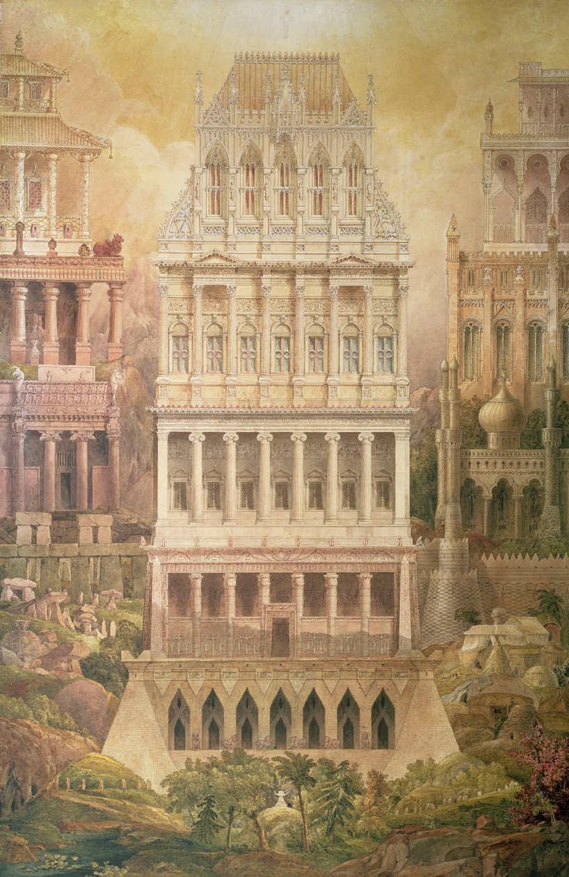 Vergleichende Architektur von Joseph Michael Gandy