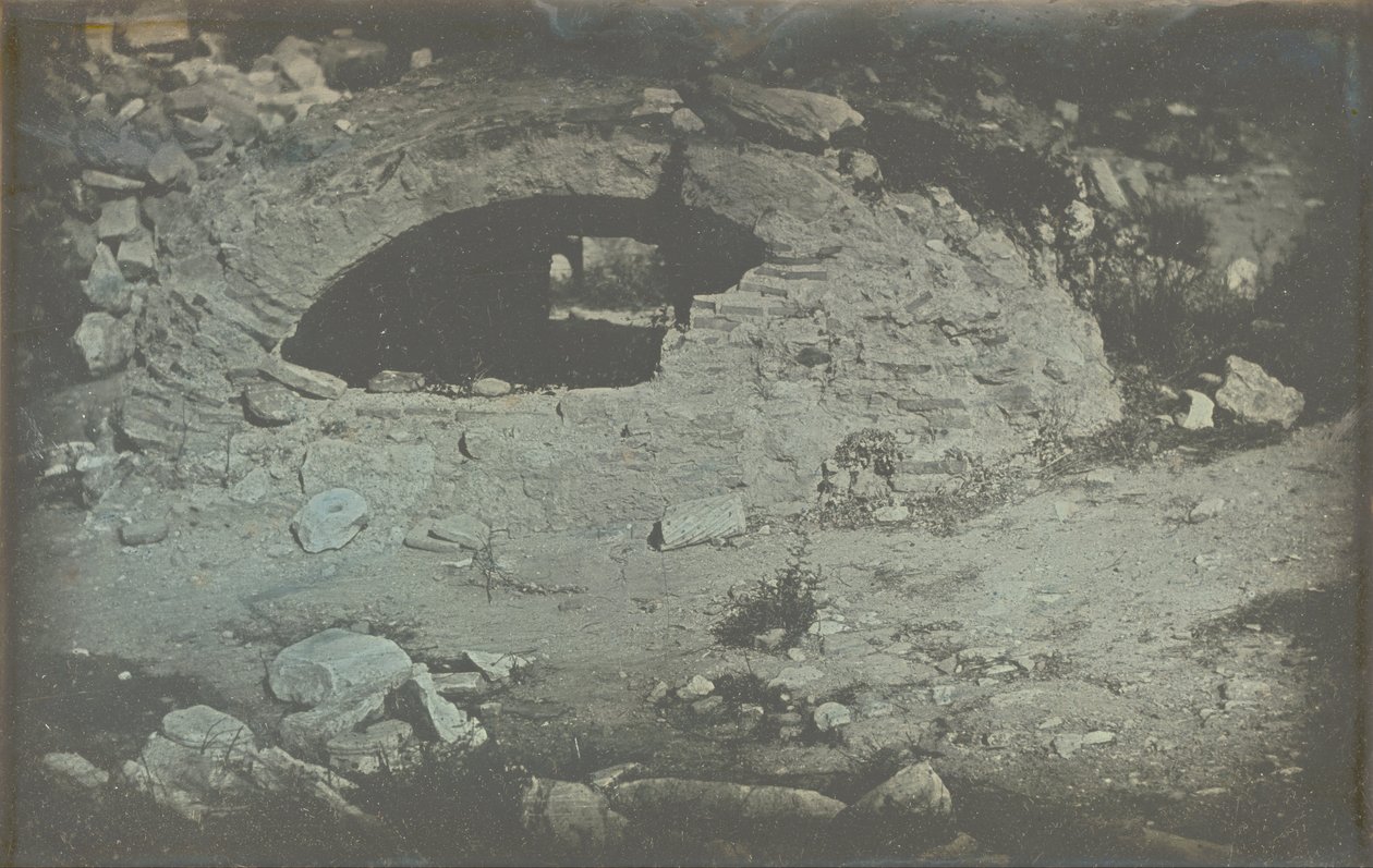 Athen. Tempel der Minerva Poliade (Vordergrund) von Philibert Joseph Girault de Prangey
