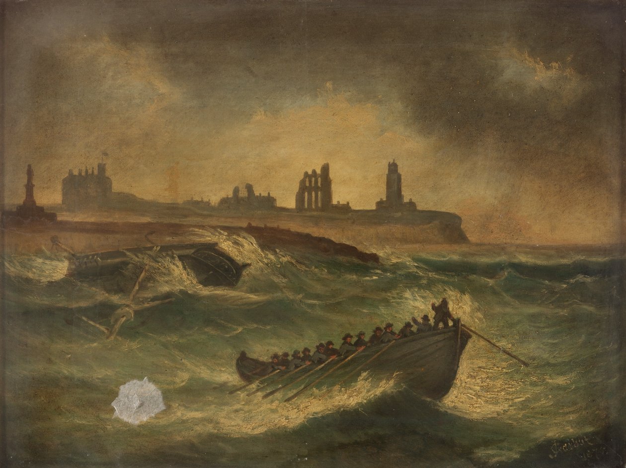 Zum Wrack gehend, 1875 von Joseph 