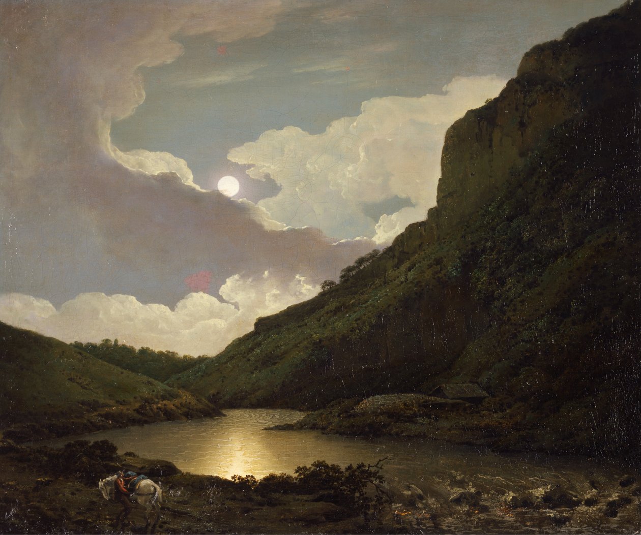 Matlock Tor im Mondlicht von Joseph Wright of Derby