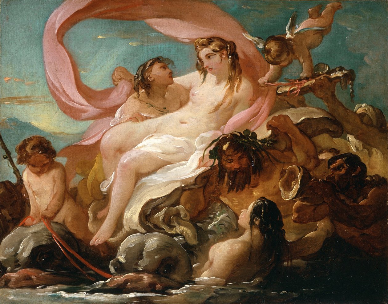 Venus, die aus dem Meer auftaucht, ca. 1754-5 von Joseph Marie, the Elder Vien