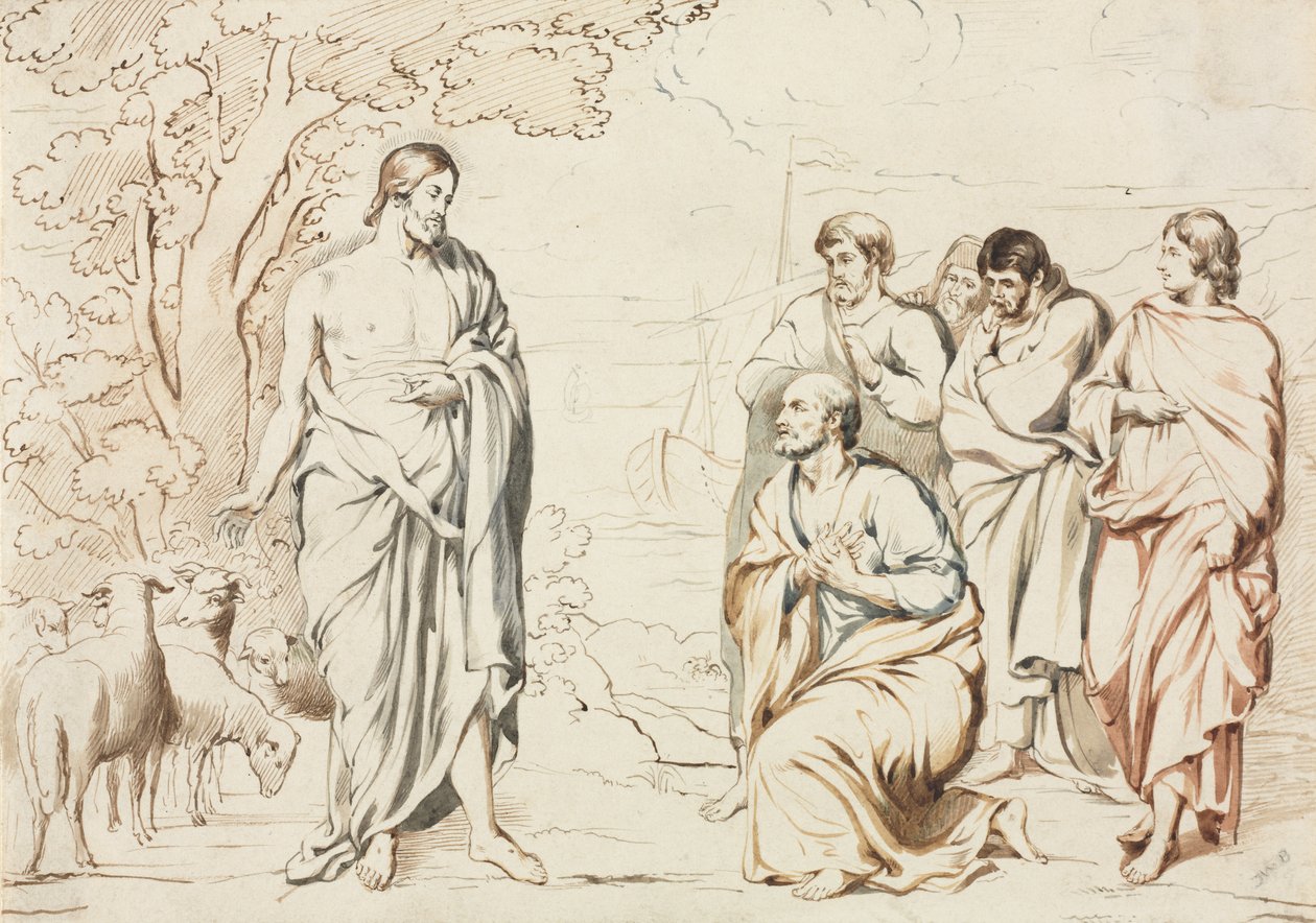 Christus und seine Jünger von Joseph Brett