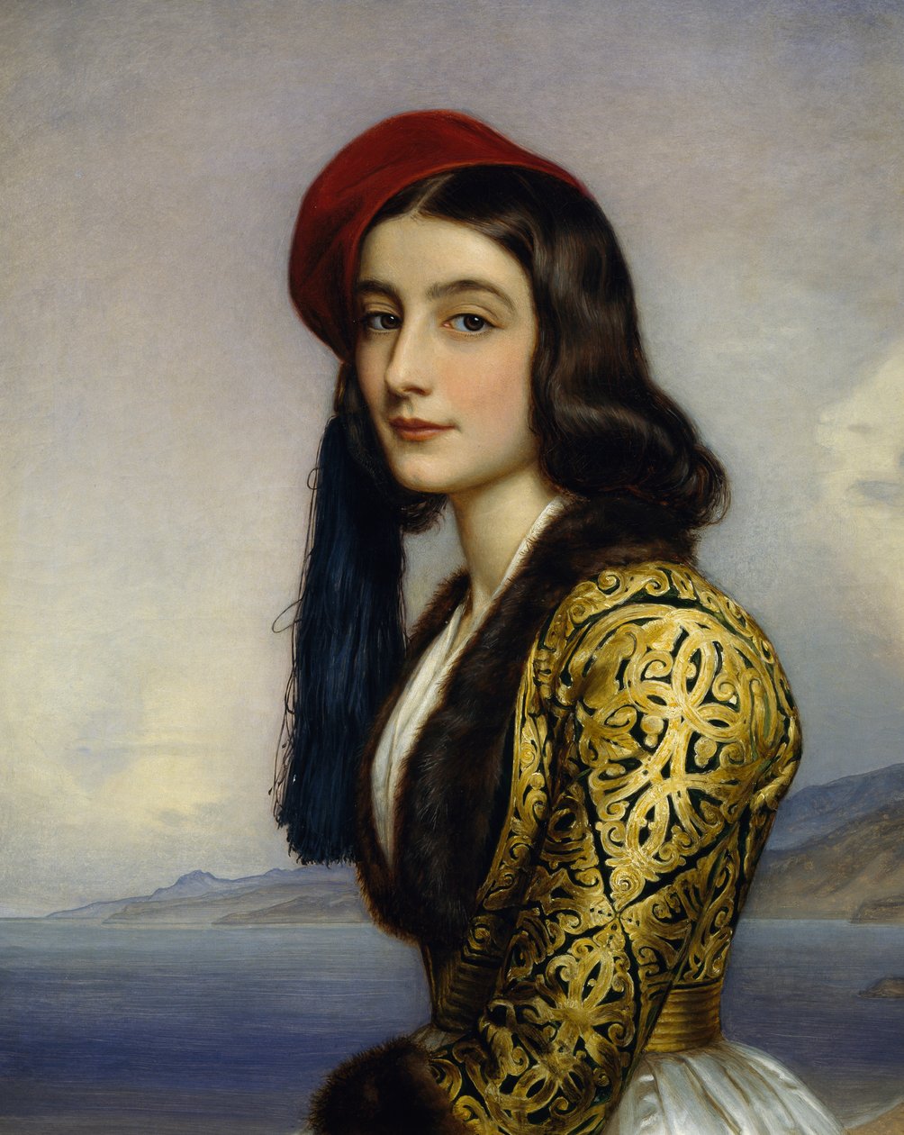 Porträt von Khatarina Botzaris von Joseph Carl Stieler