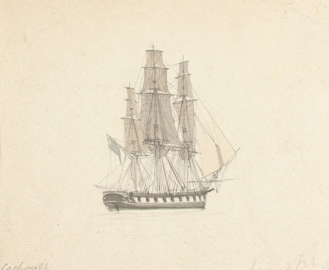 Einzelner Hermaphroditen-Brigg von Joseph Cartwright