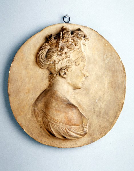 Rundes Relief von Madame Recamier von Joseph Chinard