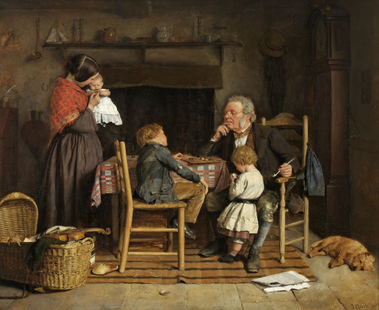 Die Damespieler von Joseph Clark