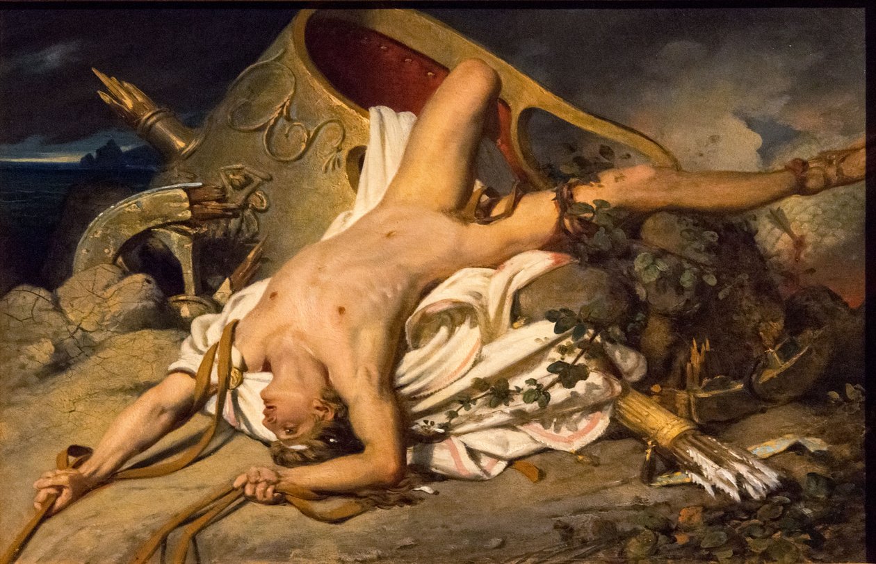 Der Tod des Hippolytus von Joseph Desire Court