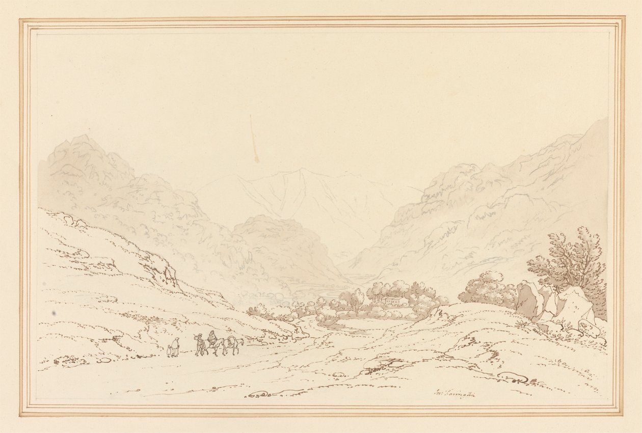 Blick vom Sechs-Meilen-Stein von Joseph Farington