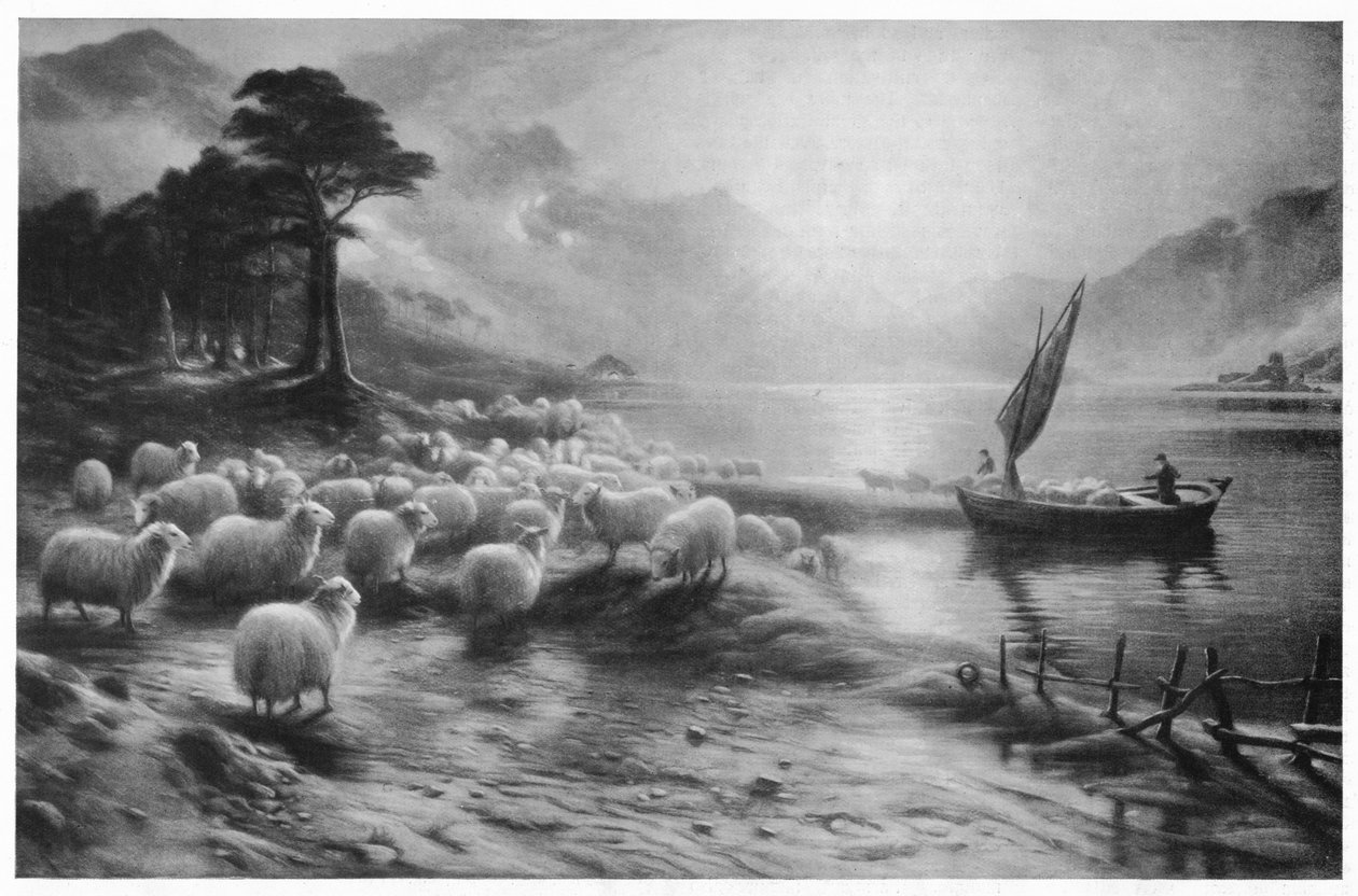 Die Fähre auf dem Loch, um 1890, 1911 von Joseph Farquharson