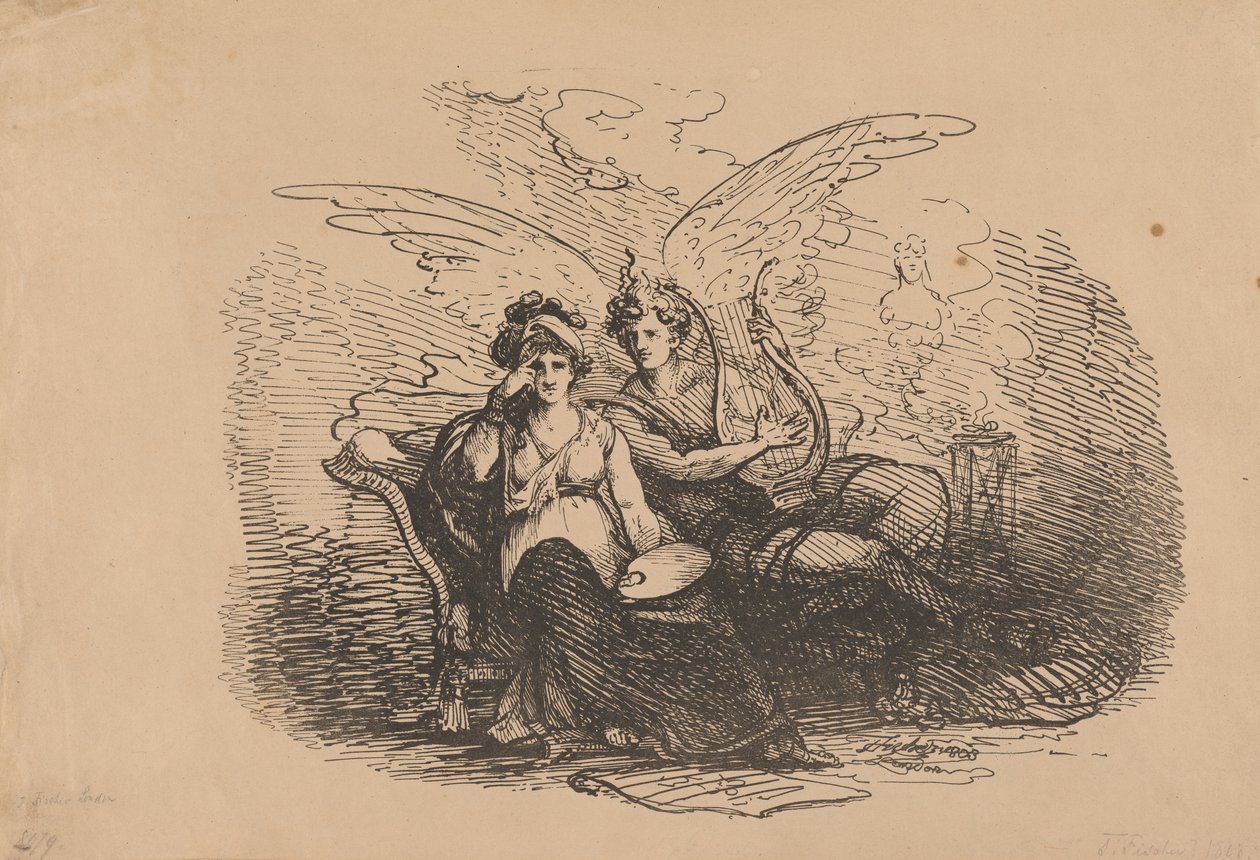 Die Personifikation von Malerei und Musik von Joseph Fischer