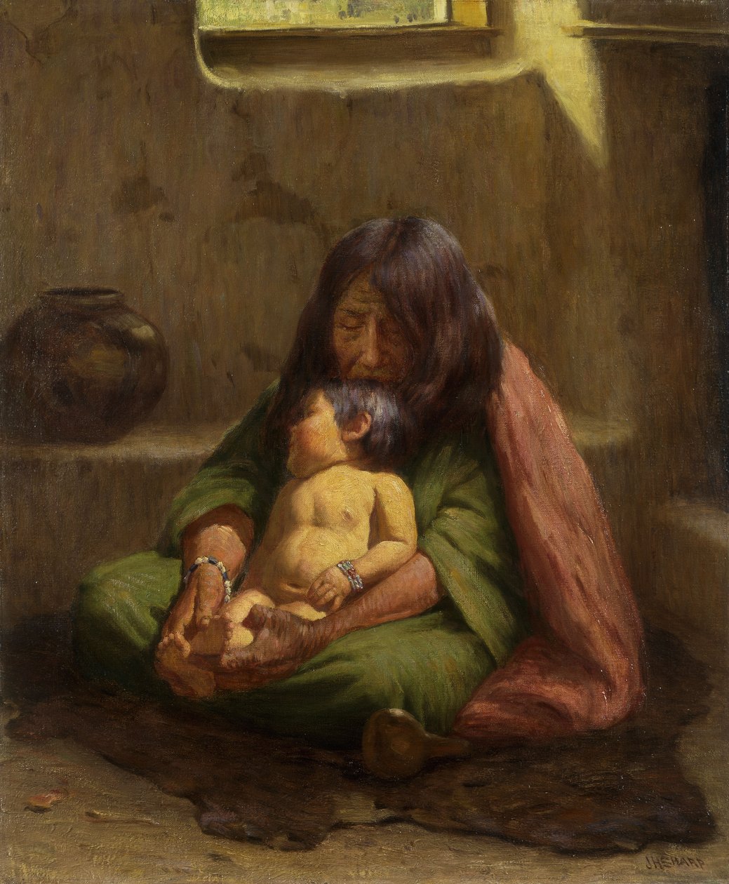 Indische Mutter und Baby von Joseph Henry Sharp