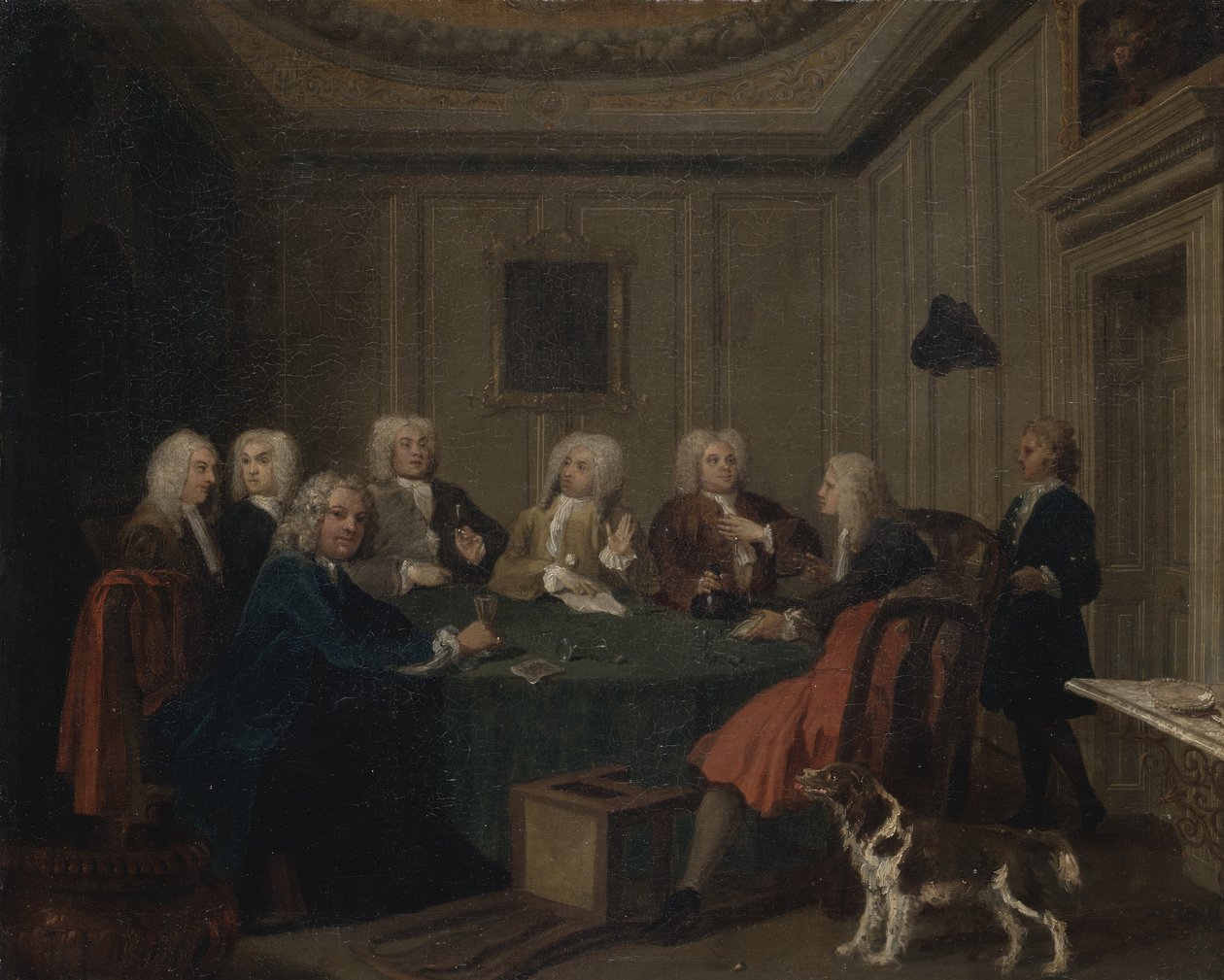 Ein Club von Herren, ca. 1730 von Joseph Highmore