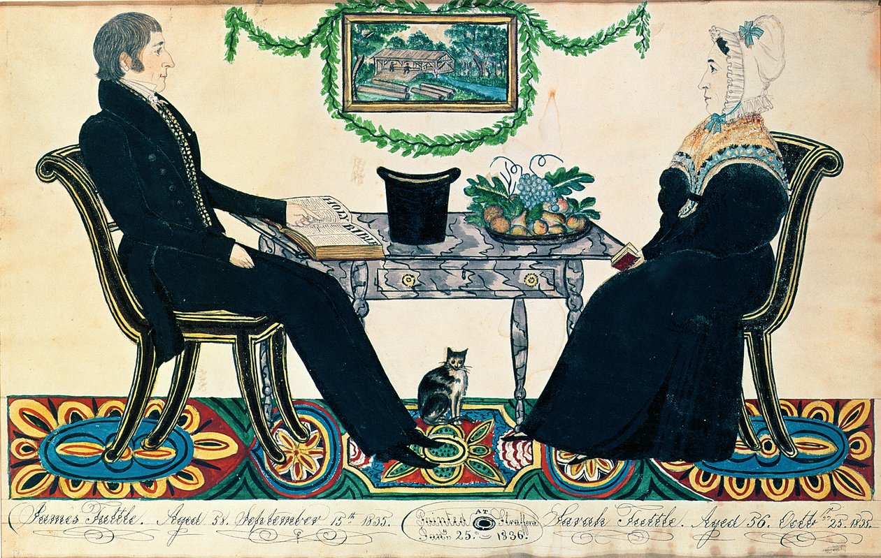 James und Sarah Tuttle, 1836 von Joseph Hilliard Davis