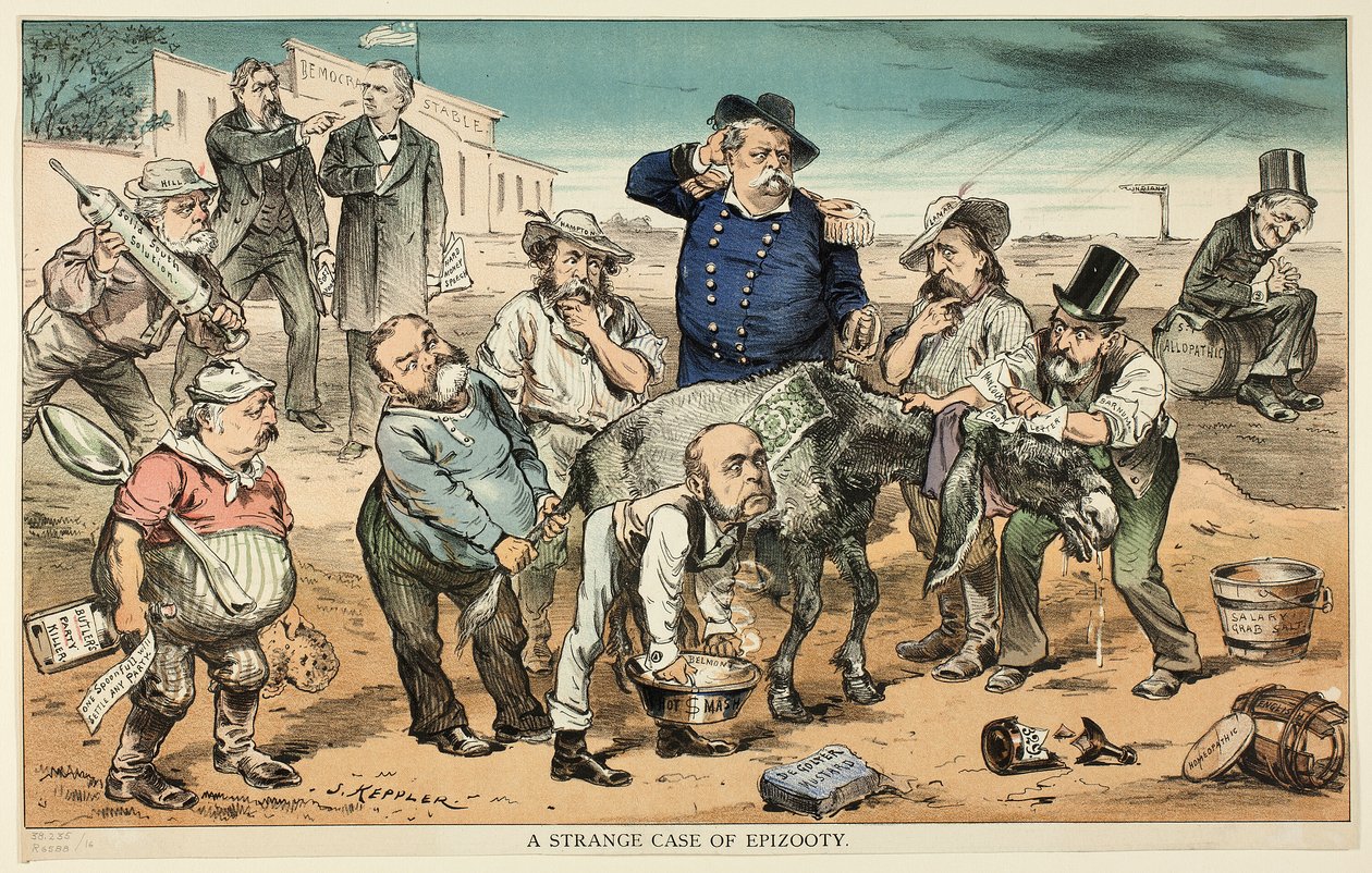 Ein seltsamer Fall von Epizootie, aus Puck von Joseph Keppler