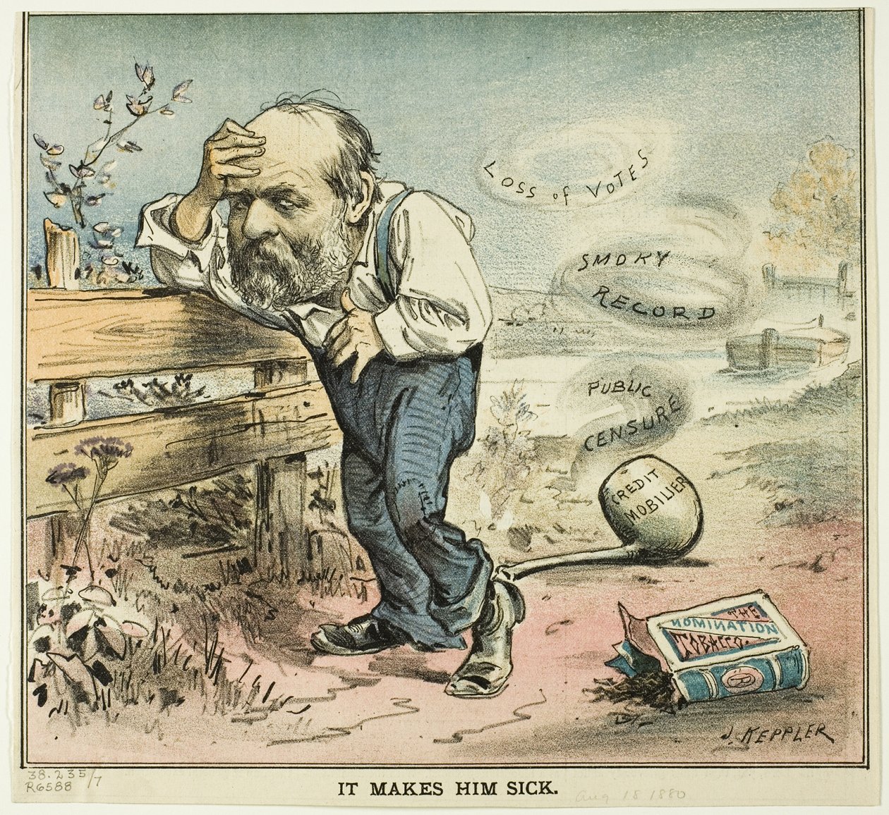 Es macht ihn krank, aus Puck von Joseph Keppler