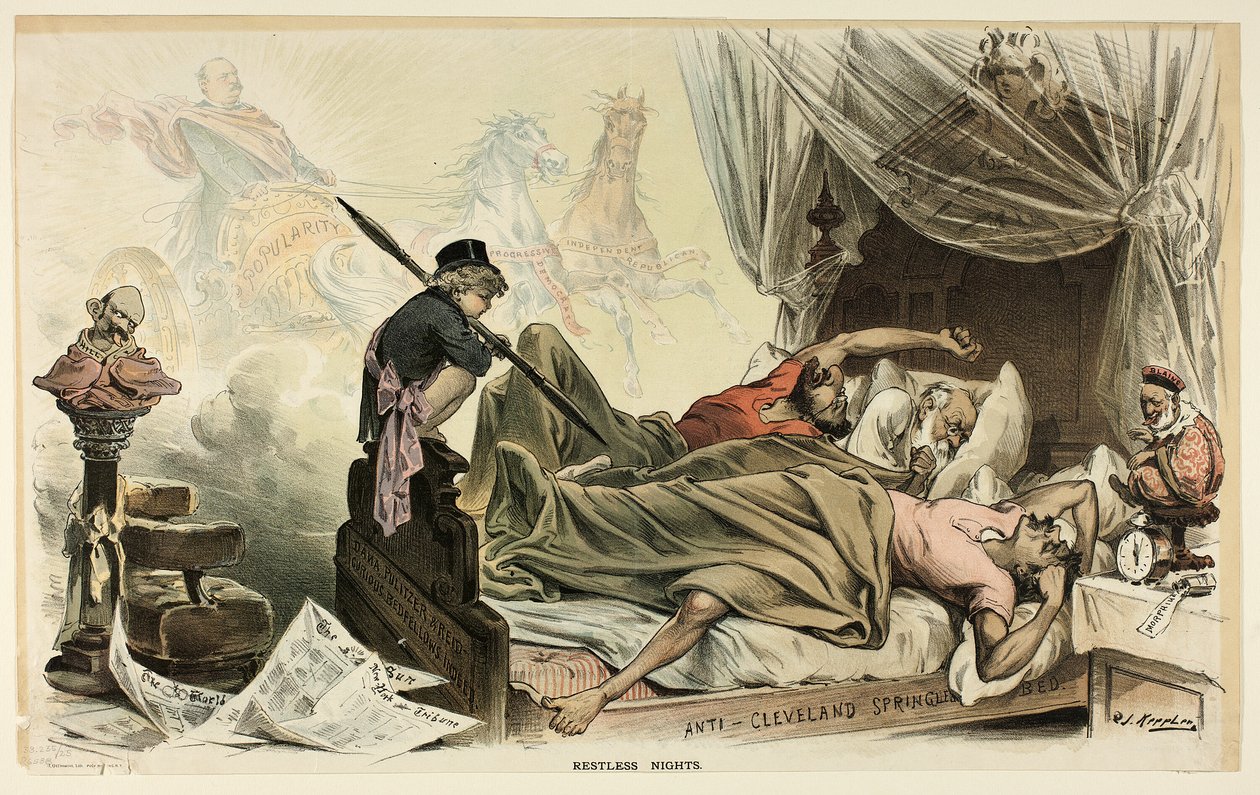 Unruhige Nächte, aus Puck von Joseph Keppler