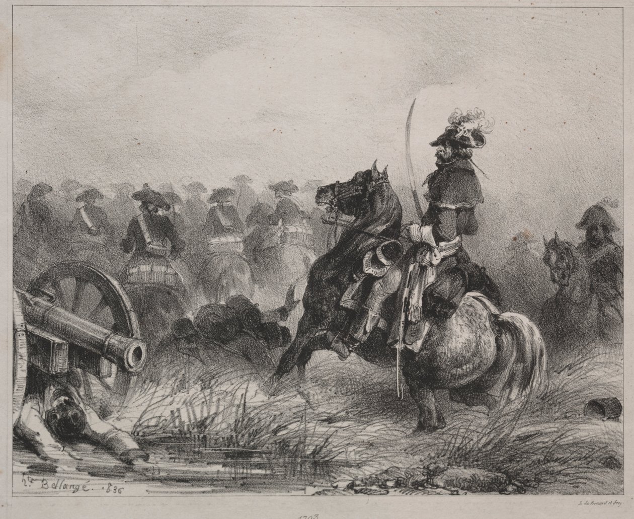 Kavallerieszene von Joseph Louis Hippolyte Bellange