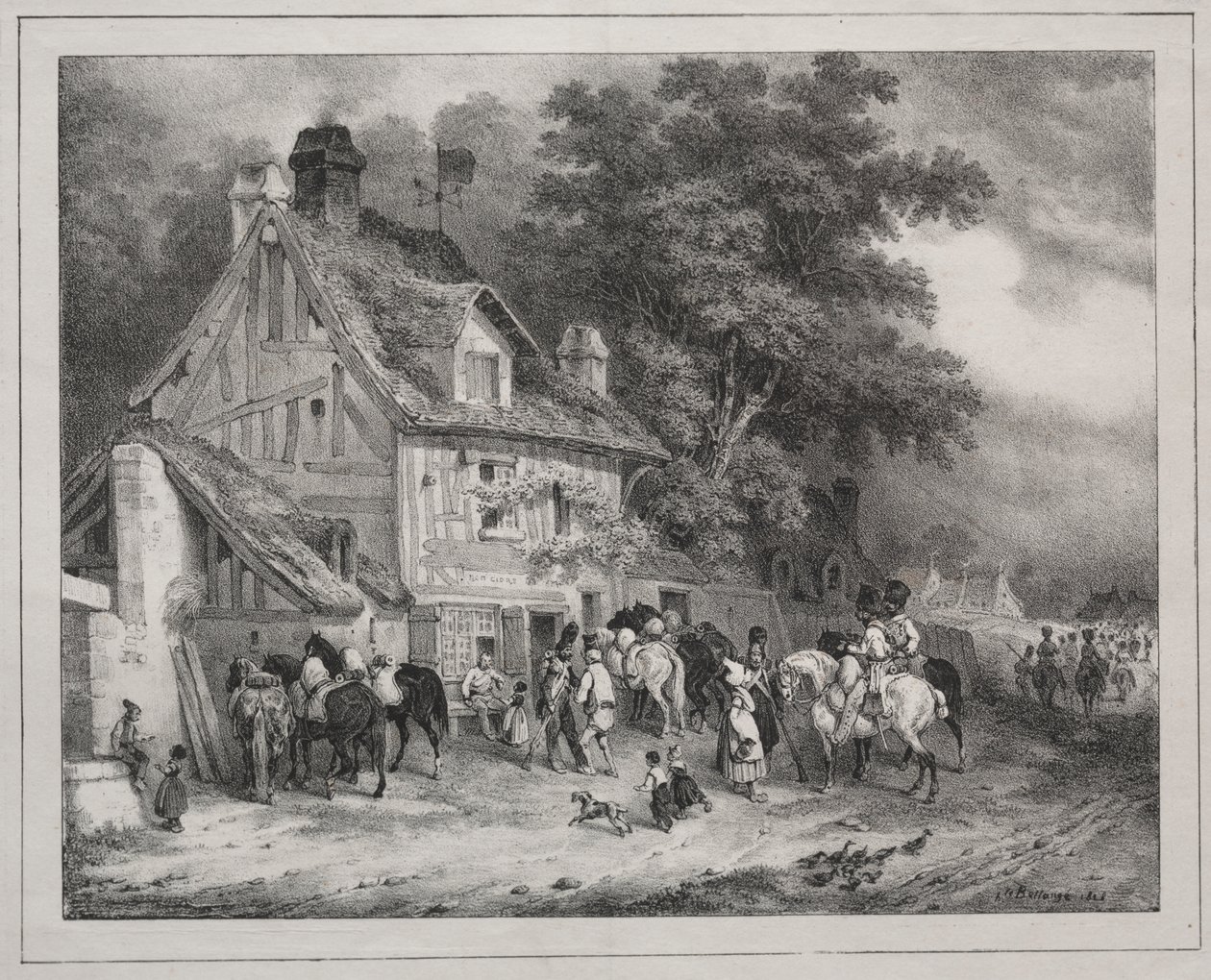 Erinnerung an die Normandie von Joseph Louis Hippolyte Bellange