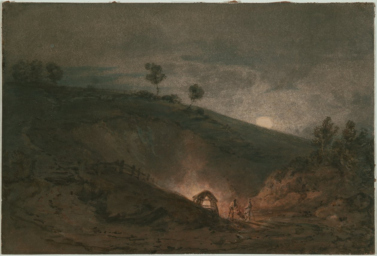Kalkofen bei Mondschein von Joseph Mallord William Turner