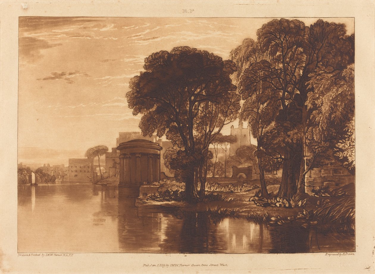 Isleworth von Joseph Mallord William Turner and Henry Edward Dawe