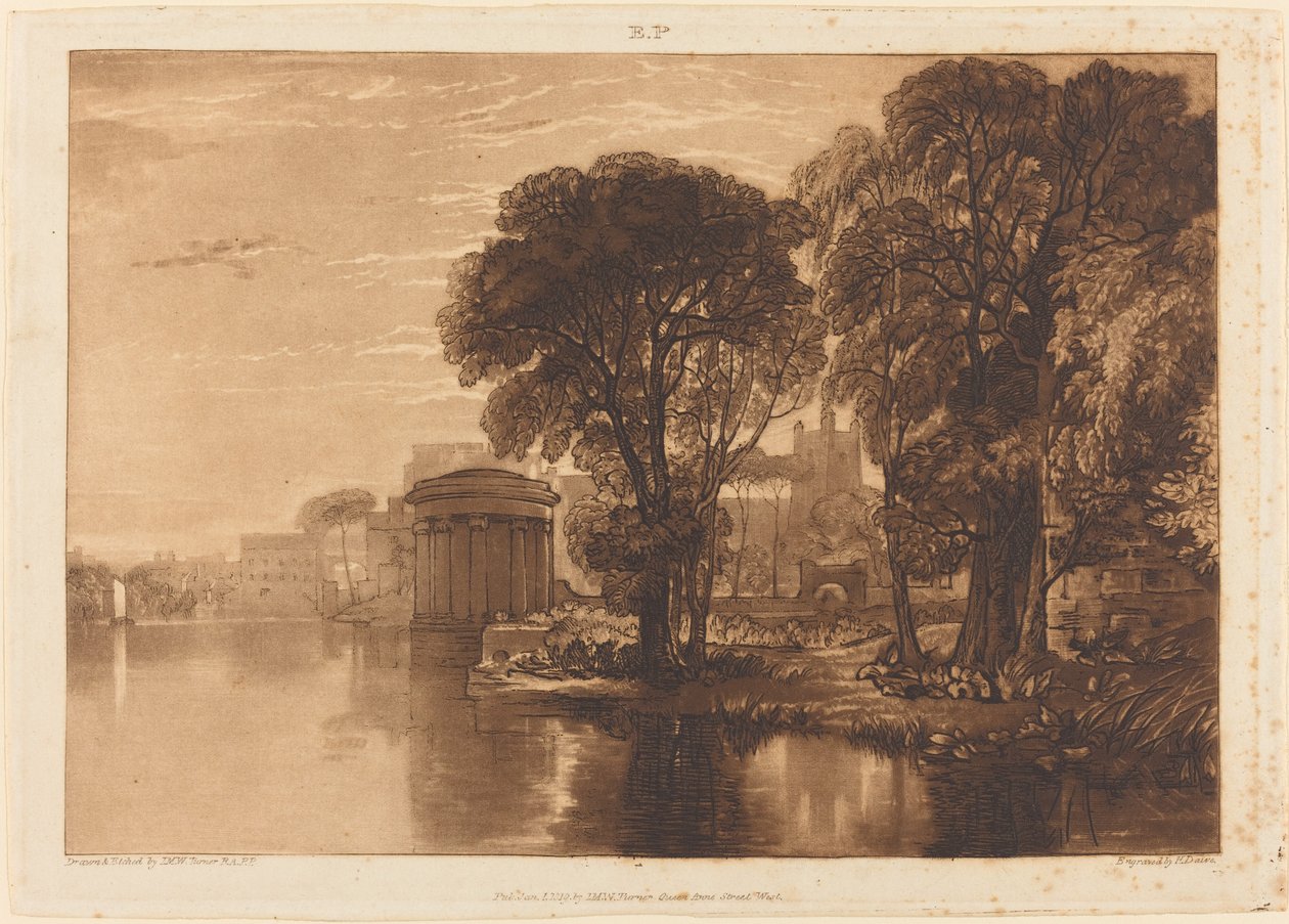 Isleworth von Joseph Mallord William Turner and Henry Edward Dawe