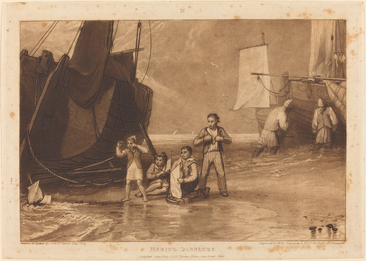 Meeresbader von Joseph Mallord William Turner and William Say