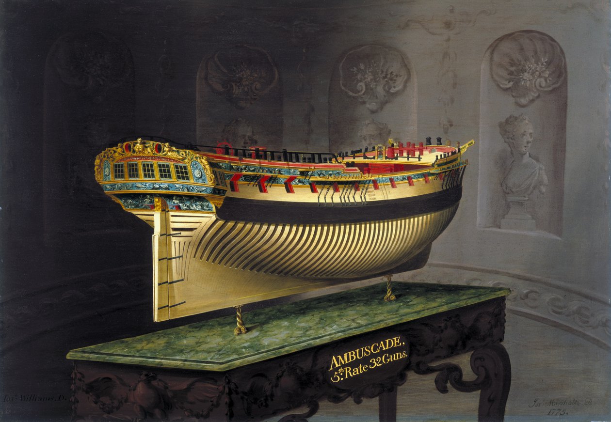 HMS Ambuscade, 1775 von Joseph Marshall