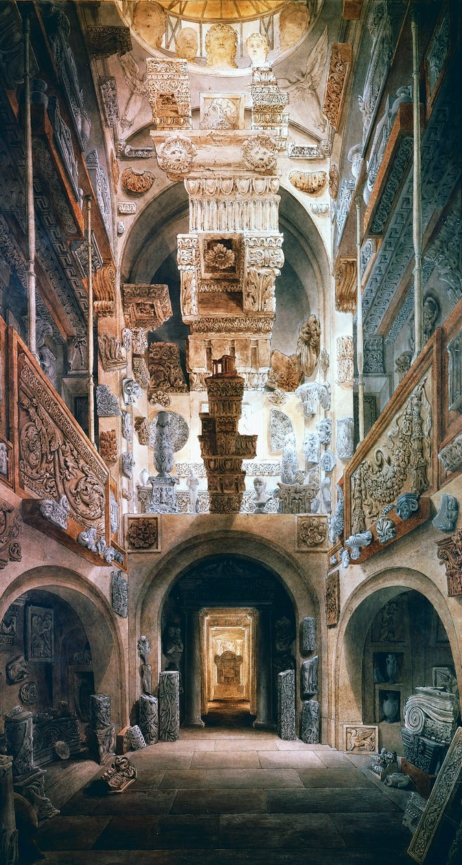 Kuppelsaal des Soane House von Joseph Michael Gandy