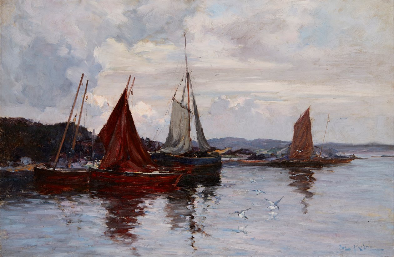 Fischerboote im Hafen von Joseph Milne
