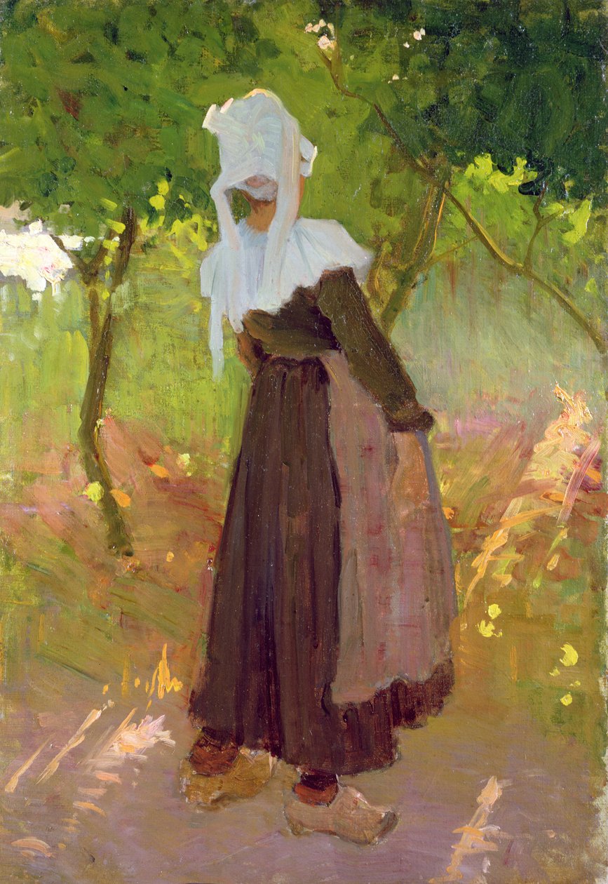 Ein Spaziergang auf dem Land in der Bretagne von Joseph Milner Kite