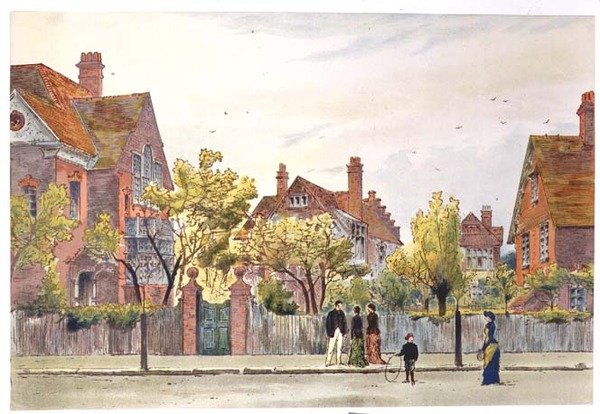 Newton Grove: Bedford Park von Joseph Nash