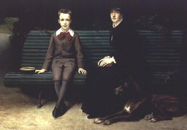 Mme Memssiere und ihr Sohn von Joseph Paul Mesle