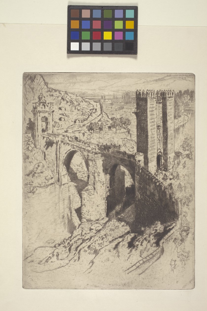 Brücke von Alcantara von Joseph Pennell
